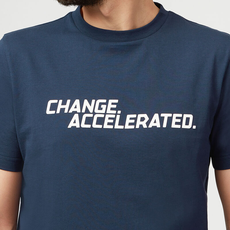 FE FW CHANGE ACCELERATED GRAPHIC TEE - navy